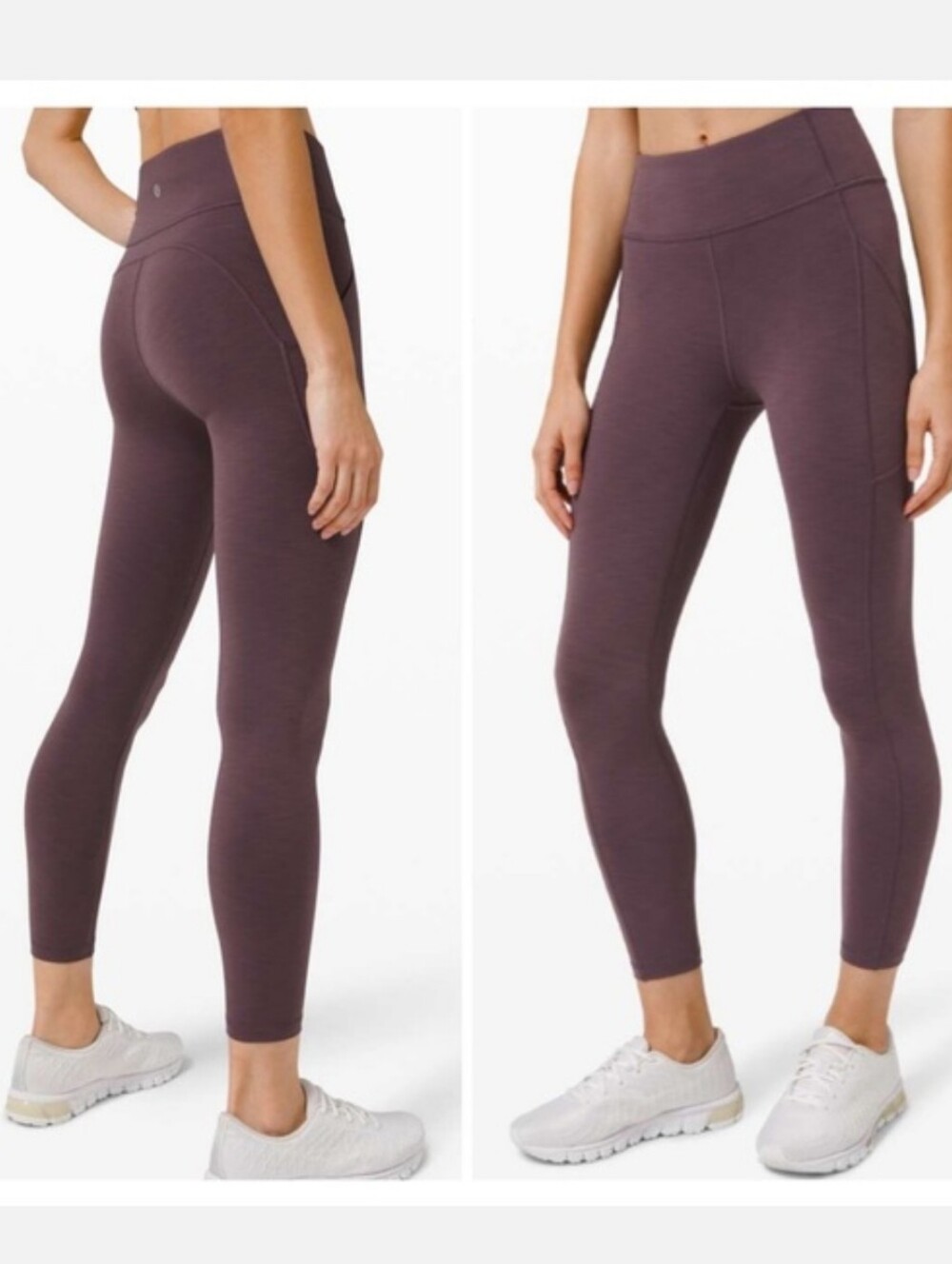 Lululemon Invigorate High-Rise Tight Size 8 In Heathered Black Currant